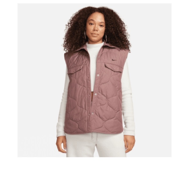 Nike Jackets & Blazers - Nike Mauve Quilted Vest